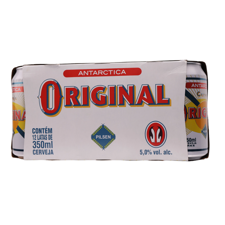 Cerveja antarctica original pilsen 350ml caixa com 12un 360-1