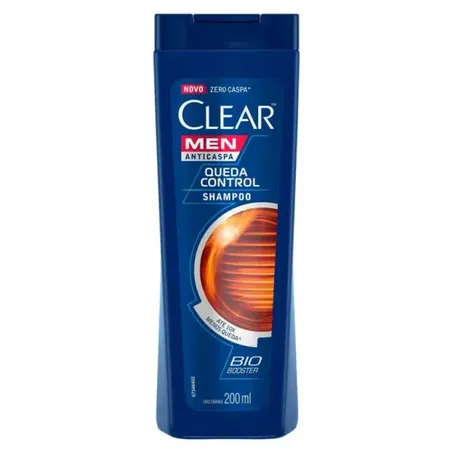 Shampoo Anticaspa Clear Men Queda Control Squeeze 200ml