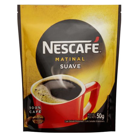 CAFÉ SOLÚVEL GRANULADO SUAVE NESCAFÉ MATINAL SACHÊ