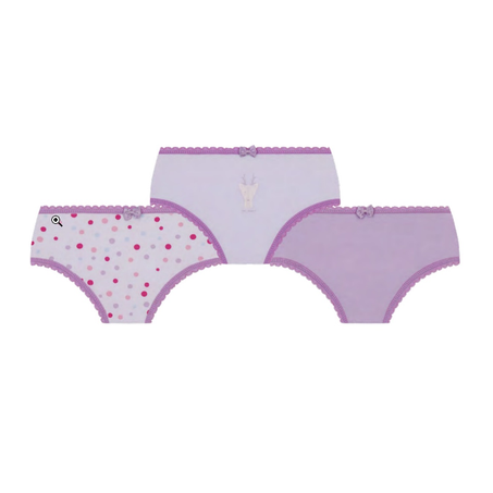 KIT 3 CALCINHAS LUPO INFANTIL LOBINHA TAMANHO P REF. 18100-089