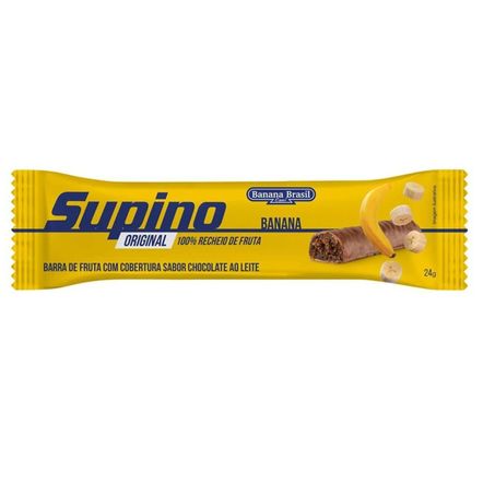 Barra de fruta c/chocolate ao leite/banana original supino 24g
