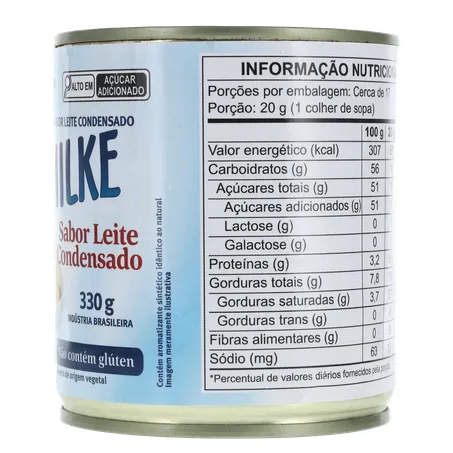 Alimento À Base de Soja Soymilke Sabor Leite Condensado Sem Lactose Lata 330gr 360-7
