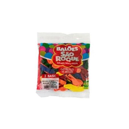 BALAO SAO ROQUE C/100 N3 LISO SORT