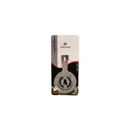 COADOR INOX P/GELO 13X8 CM AMIGOLD                