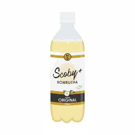 BEBIDA ARTESANAL KOMBUCHA SCOBY ORIGINAL COM GENGIBRE 500ML