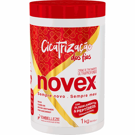 Creme de tratamento novex cicatrização dos fios 1kg