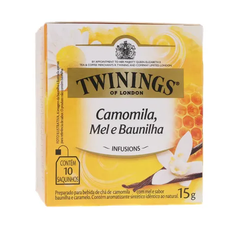 Chá Camomila, Mel E Baunilha Twinings Infusions Caixa 10 Unidades 15G 360-17