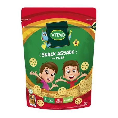 Snacks Assado Vegano Sem Gluten Integral Vitao Pizza 40G
