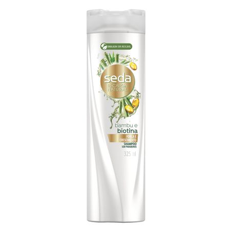 Shampoo seda recarga natural bambu e biotina