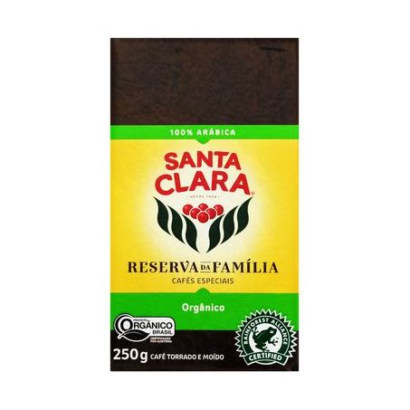 Santa Clara Café Reserva Da Família 100 Arábica 250G Torrado E Moído Orgânico