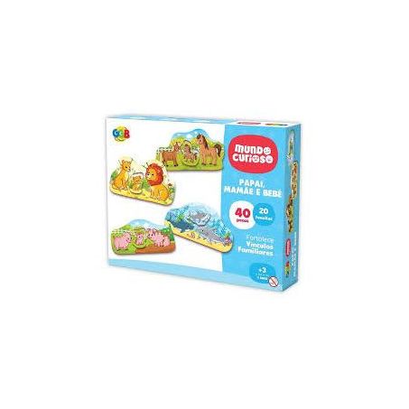 Brinquedo pedagogico monta papai, mamãe e bebê ref.1116