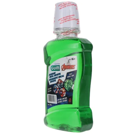 ENXAGUANTE BUCAL SUNSTAR GUM AVENGERS BUBBLE GUM 250ML 360-4
