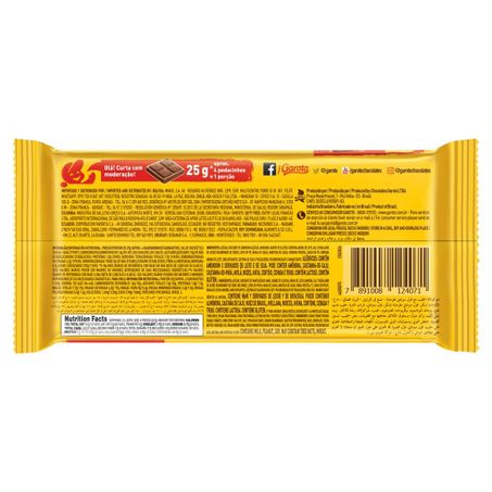 Chocolate Barra Garoto Ao Leite Crocante 80g 
  360-1