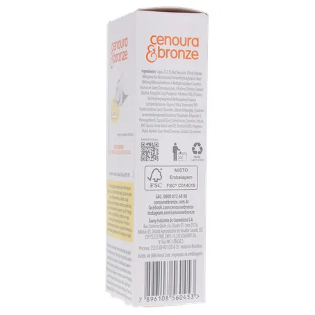Protetor solar facial cenoura e bronze fps 70 50g 360-25