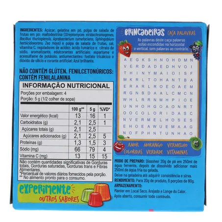 Gelatina Apti Sabor Tutti-Frutti Caixa 20gr 360-18