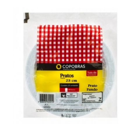 Prato desc copobras prf23cm c/10uni