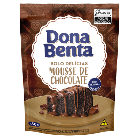 MISTURA BOLO DONA BENTA MOUSSE DE CHOCOLATE 450G