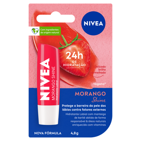 Hidratante Labial Nivea Morango 4,8g
