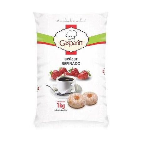 Açúcar cristal gasparin extra fino 1kg