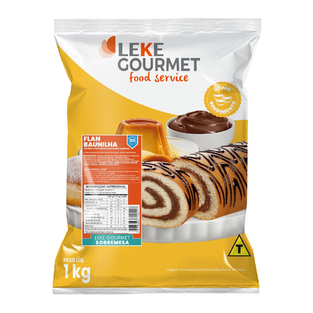 FLAN LEKE GOURMET BAUNILHA 1KG