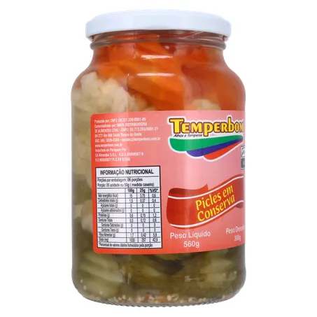 Picles temperbom 300g 360-32