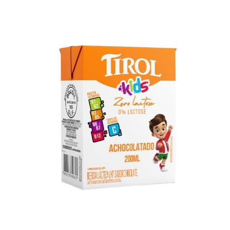 Achocolatado tirolzinho zero lactose caixa 200ml