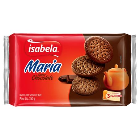 Biscoito isabela maria chocolate 350g