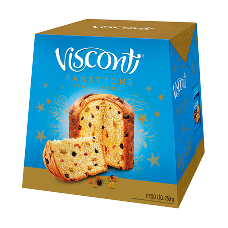 Panettone Visconti Tradicional Frutas 750G