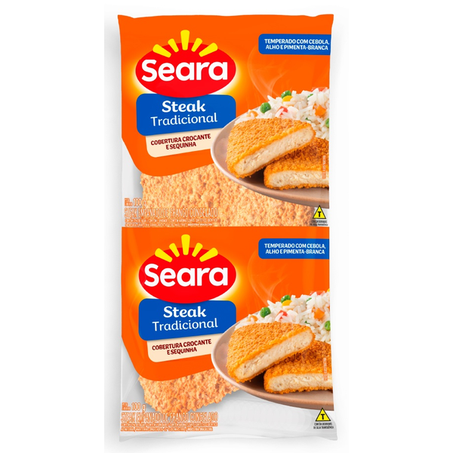 STEAK DE FRANGO EMPANADO SEARA 100G