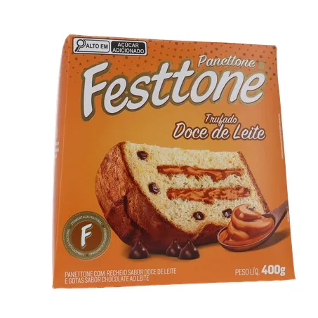 Panettone Festtone Trufado Doce De Leite 400G 360-17