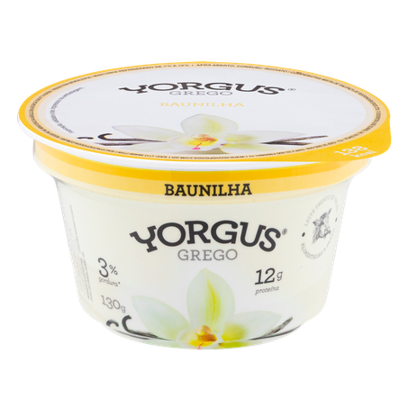 Iogurte Yorgus Grego Integral Baunilha 130g