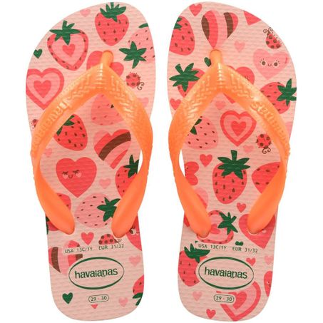 SANDÁLIAS HAVAIANAS KIDS FLORES ROSA CONFETE 25/26