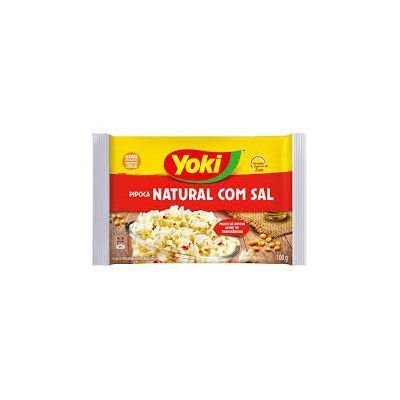 Pipoca micro-ondas natural com sal yoki 100g