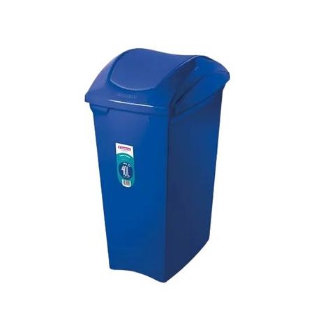 LIXEIRA SANREMO SELETIVA AZUL PL 40L