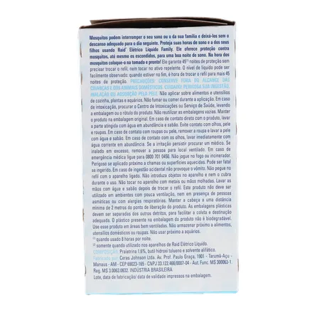Repelente Raid Family Sem Cheiro Aparelho com Refil 32,9Ml 360-3