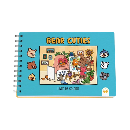LIVRO COLORIR C/32 ILUSTRACOES BOB CUTIES BEAR    