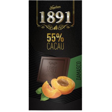 Chocolate barra neugebauer 90g 1891 55% cacau damasco
