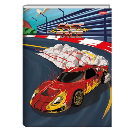 CADERNO BROCHURA JANDAIA FAST RACE 1/4 80 FOLHAS 360-2