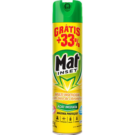 INSETICIDA MAT INSET CITRONELA GTS33 360ML