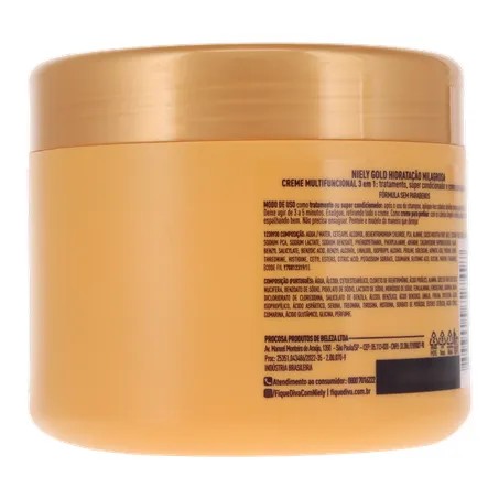 Creme de Tratamento Niely Gold Água de Coco 430g 360-14