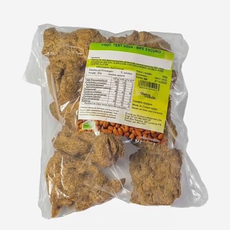PROTEINA TEXTURIZADA DE SOJA ESCURA SABOR BIFE 250G
