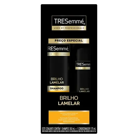 Kit treseme brilho lamelar shampoo350ml e condicionador175ml