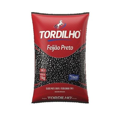 FEIJÃO PRETO TORDILHO T1 1KG