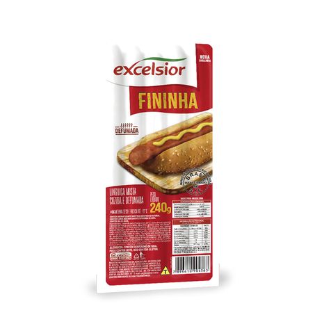 Linguiça fininha defumada excelsior