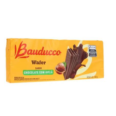 Biscoito Wafer Bauducco Chocolate Avelã 140g 360-33