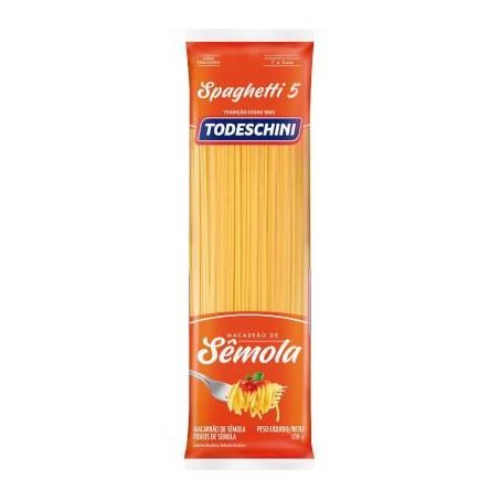 Macarrão de sêmola todeschini espaguete pacote 500g