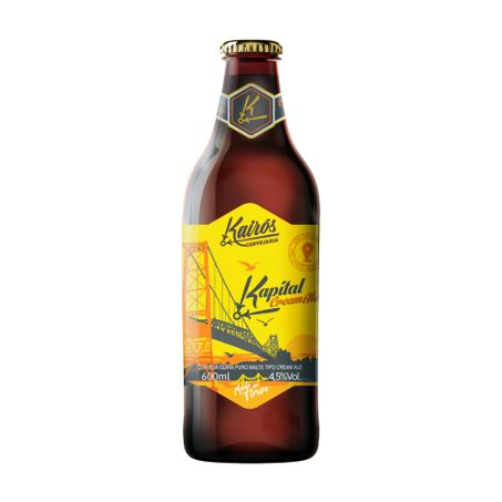 CERVEJA CREAM ALE KAPITAL KAIRÓS