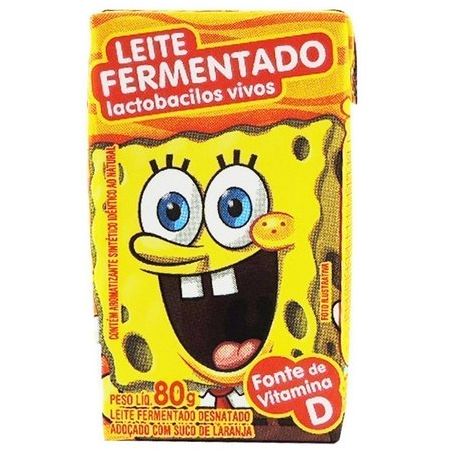 Leite ferm elege bob esponja tradi.80g
