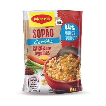 Sopao maggi carne c/ legumes menos sodio 150g