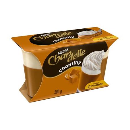 Sobremesa caramelo chandelle 200g com 2